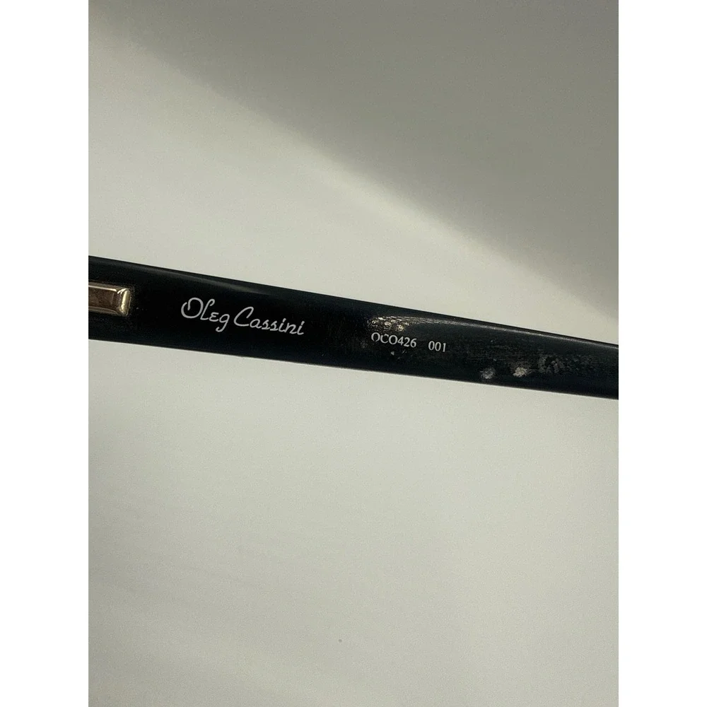 Oleg Cassini OC0426 001 Eyeglasses Frames Semi Rimless Grey Marble 53-18-135
